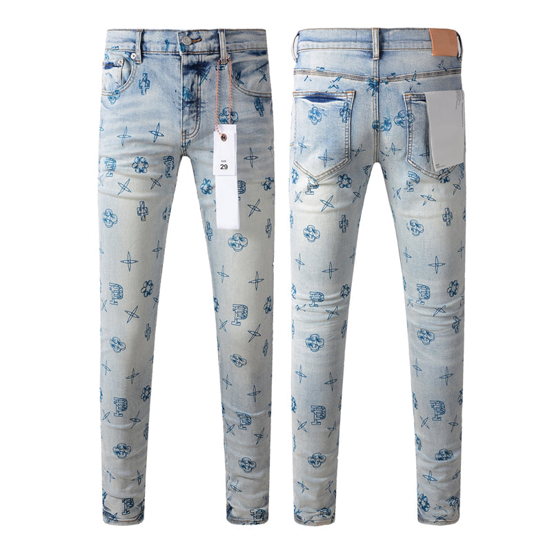 SALL Purple Fashion jeans 9063