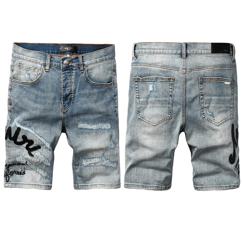 SALL AMIRI  Fashion Denim shorts 6011
