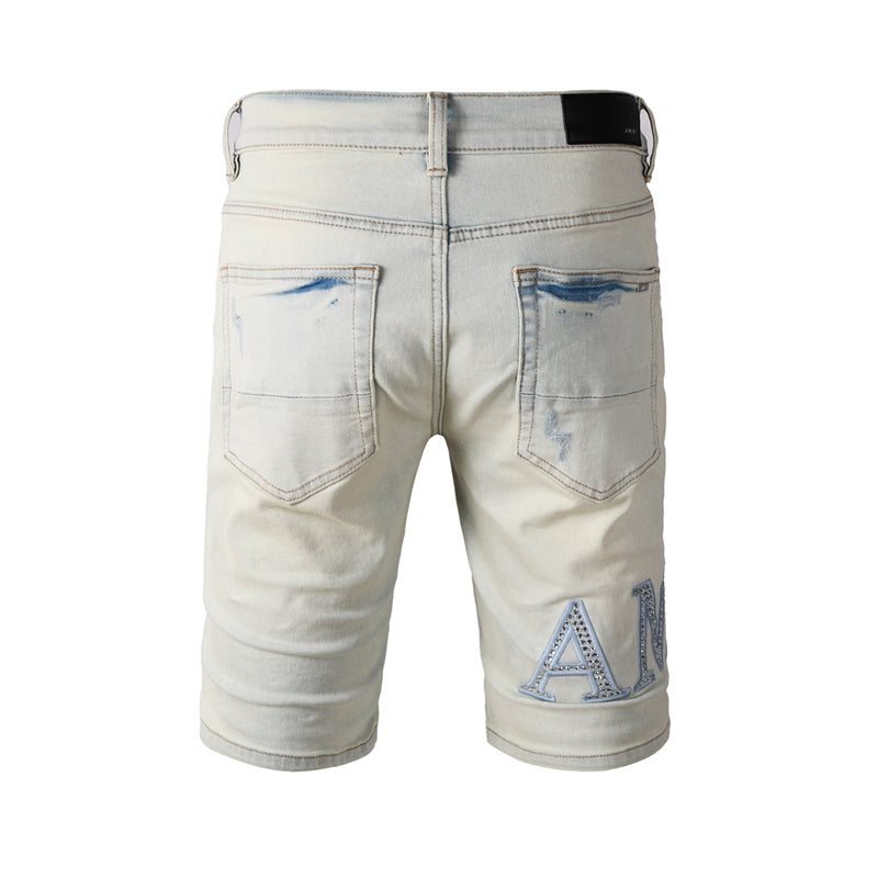 SALL AMIRI  Fashion Denim shorts 6002