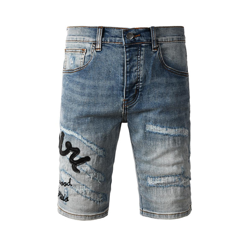 SALL AMIRI  Fashion Denim shorts 6011