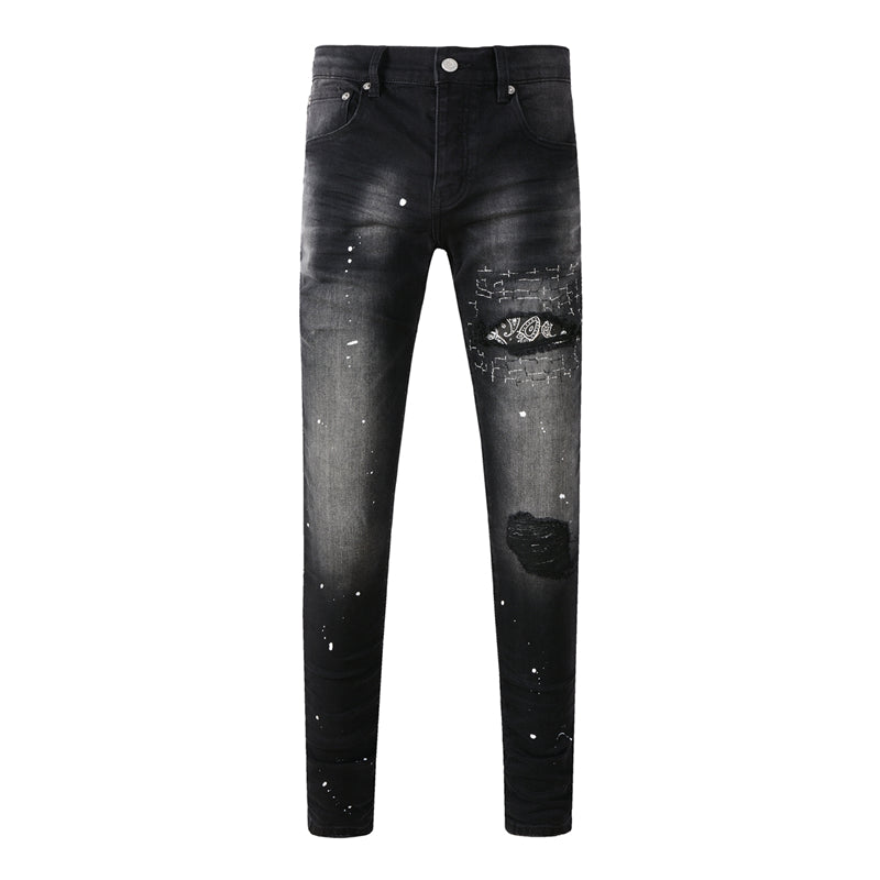 SALL Purple Fashion jeans 9099