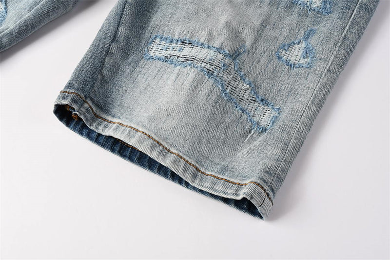SALL AMIRI  Fashion Denim shorts 6011