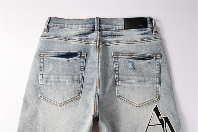 SALL AMIRI  Fashion Denim shorts 6003