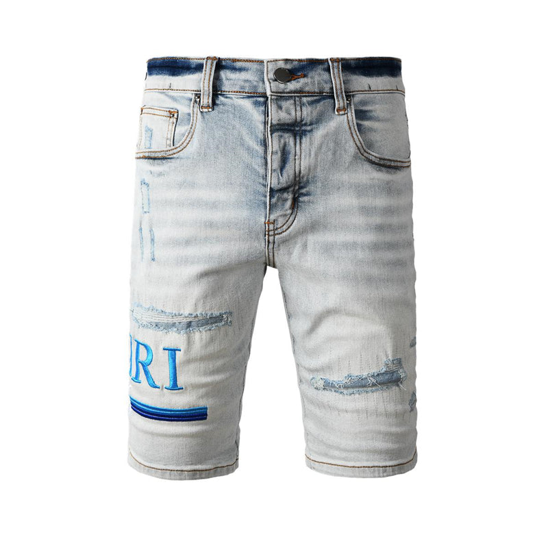 SALL AMIRI  Fashion Denim shorts 6012