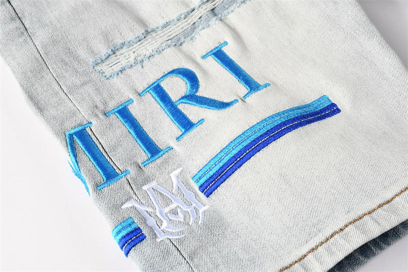 SALL AMIRI  Fashion Denim shorts 6012