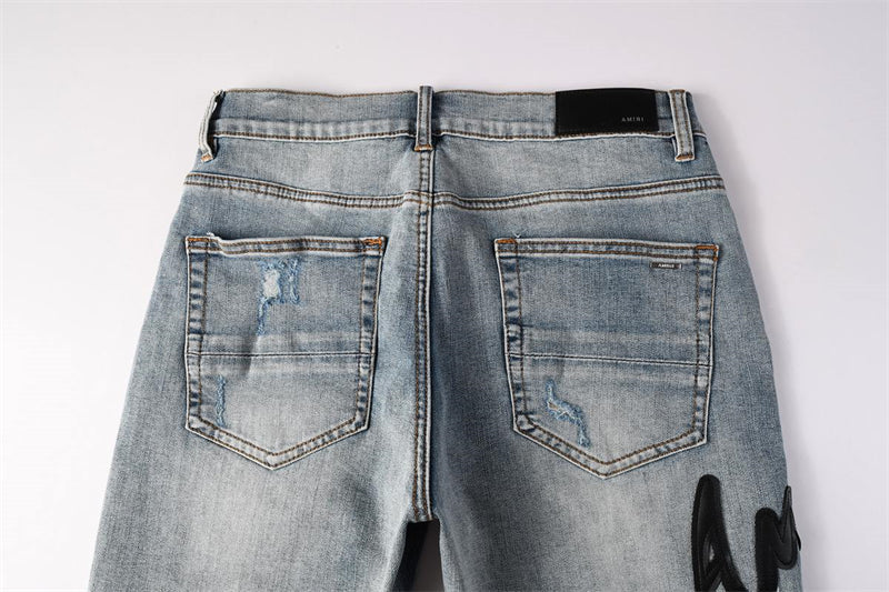 SALL AMIRI  Fashion Denim shorts 6011