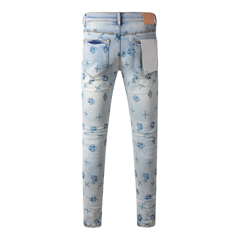 SALL Purple Fashion jeans 9063