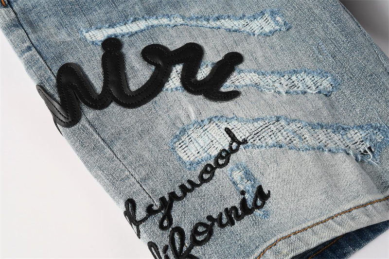SALL AMIRI  Fashion Denim shorts 6011