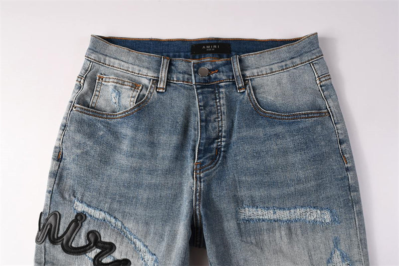 SALL AMIRI  Fashion Denim shorts 6011