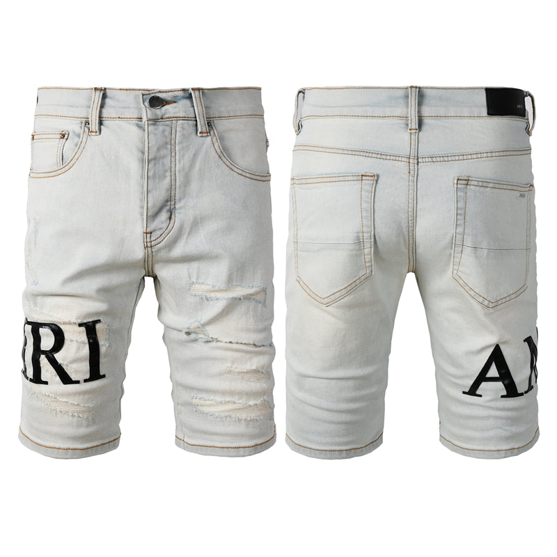 SALL AMIRI  Fashion Denim shorts 6001