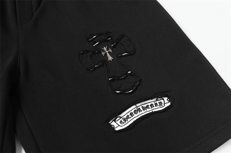 Chrome Hearts Distressed Cotton Shorts | Luxury Streetwear