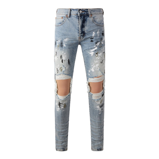 SALL Purple Fashion jeans 9100