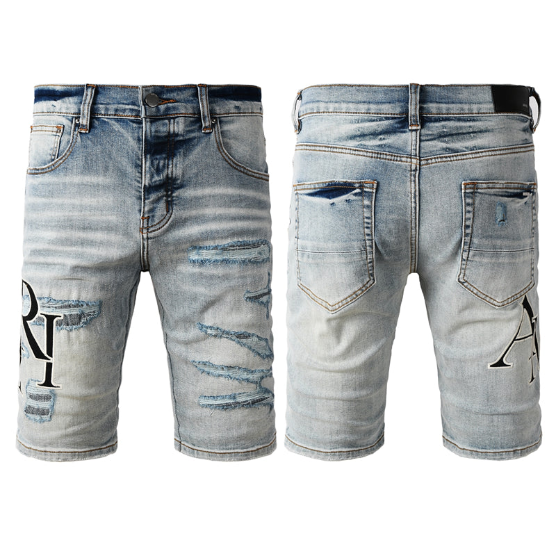 SALL AMIRI  Fashion Denim shorts 6003