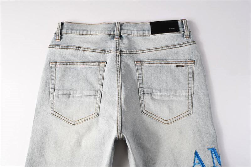 SALL AMIRI  Fashion Denim shorts 6012