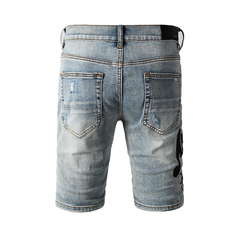 SALL AMIRI  Fashion Denim shorts 6011
