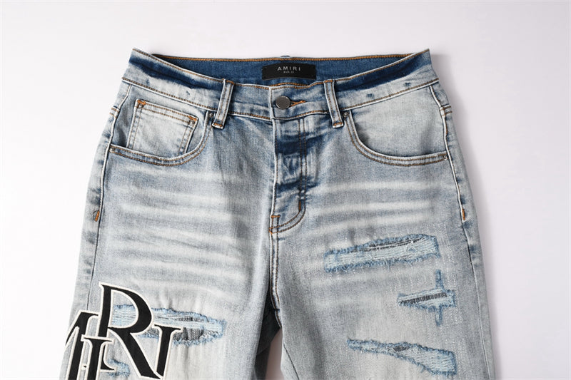 SALL AMIRI  Fashion Denim shorts 6003