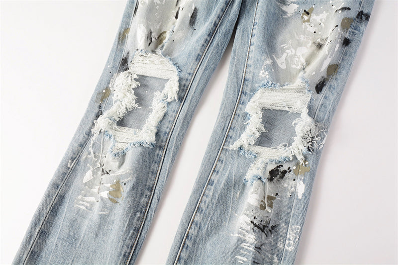SALL Purple Fashion jeans 9100