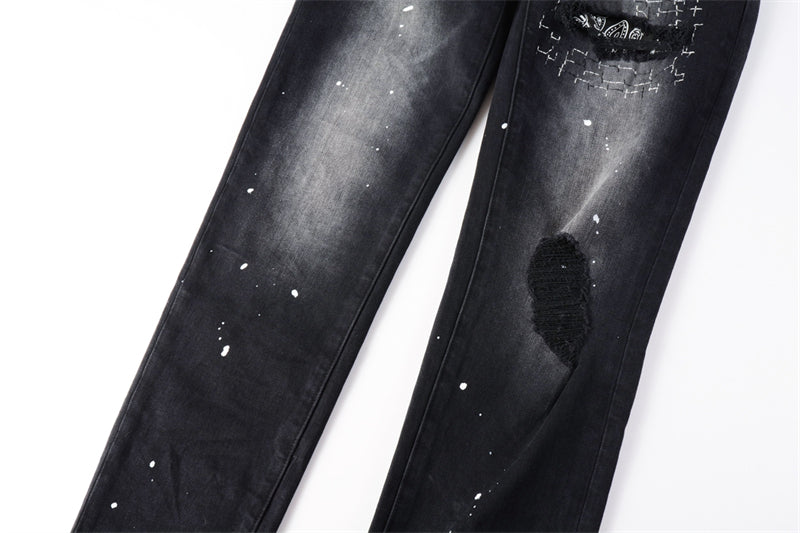 SALL Purple Fashion jeans 9099
